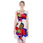 Fathers Day Black Super Dad Racerback Midi Dress