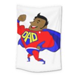 Fathers Day Black Super Dad Small Tapestry