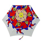 Fathers Day Blonde Super Dad Mini Folding Umbrella