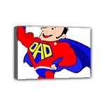 Fathers Day Super Dad Mini Canvas 6  x 4  (Stretched)