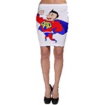 Fathers Day Super Dad Bodycon Skirt