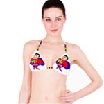 Fathers Day Super Dad Bikini Top