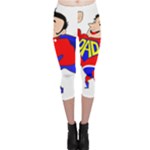 Fathers Day Super Dad Capri Leggings 