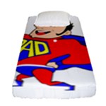 Fathers Day Super Dad Fitted Sheet (Single Size)