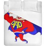 Fathers Day Super Dad Duvet Cover (California King Size)