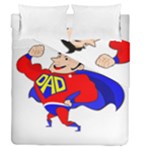 Fathers Day Super Dad Duvet Cover Double Side (Queen Size)