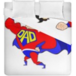 Fathers Day Super Dad Duvet Cover Double Side (King Size)