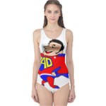 Fathers Day Super Dad One Piece Swimsuit