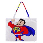 Fathers Day Super Dad Medium Tote Bag