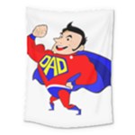 Fathers Day Super Dad Medium Tapestry