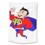 Fathers Day Super Dad Large Tapestry