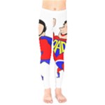 Fathers Day Super Dad Kids  Leggings 