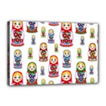 Russian Dolls Canvas 18  x 12  (Stretched)