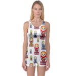 Russian Dolls One Piece Boyleg Swimsuit