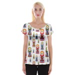 Russian Dolls Cap Sleeve Top