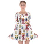 Russian Dolls Long Sleeve Skater Dress