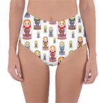 Russian Dolls Reversible High-Waist Bikini Bottoms