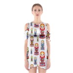 Russian Dolls Shoulder Cutout One Piece