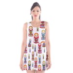 Russian Dolls Scoop Neck Skater Dress