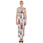 Russian Dolls Fitted Maxi Dress