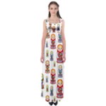 Russian Dolls Empire Waist Maxi Dress