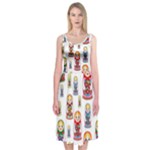 Russian Dolls Midi Sleeveless Dress