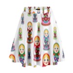 Russian Dolls High Waist Skirt