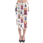 Russian Dolls Midi Pencil Skirt