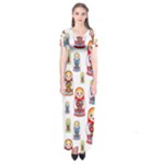 Russian Dolls Short Sleeve Maxi Dress