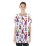 Russian Dolls Skirt Hem Sports Top