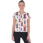 Russian Dolls Short Sleeve Sports Top 