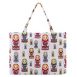 Russian Dolls Medium Zipper Tote Bag