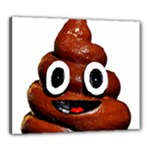 Happy Funny Poop Emoji Canvas 24  x 20  (Stretched)