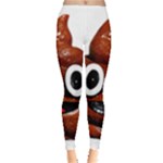 Happy Funny Poop Emoji Leggings 