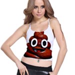 Happy Funny Poop Emoji Spaghetti Strap Bra Top