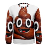 Happy Funny Poop Emoji Men s Long Sleeve Tee