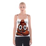 Happy Funny Poop Emoji Spaghetti Strap Top