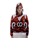 Happy Funny Poop Emoji Hooded Wind Breaker (Women)