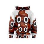 Happy Funny Poop Emoji Kids  Pullover Hoodie