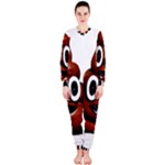 Happy Funny Poop Emoji OnePiece Jumpsuit (Ladies)