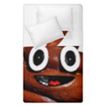 Happy Funny Poop Emoji Duvet Cover Double Side (Single Size)