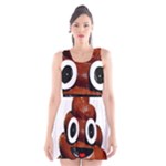 Happy Funny Poop Emoji Scoop Neck Skater Dress