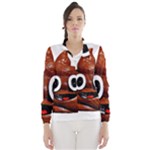 Happy Funny Poop Emoji Wind Breaker (Women)