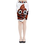 Happy Funny Poop Emoji Midi Wrap Pencil Skirt