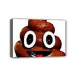 Happy Funny Poop Emoji Mini Canvas 6  x 4  (Stretched)