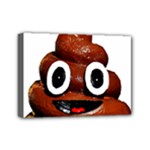 Happy Funny Poop Emoji Mini Canvas 7  x 5  (Stretched)