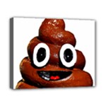 Happy Funny Poop Emoji Canvas 10  x 8  (Stretched)