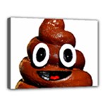 Happy Funny Poop Emoji Canvas 16  x 12  (Stretched)