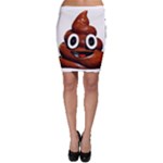 Happy Funny Poop Emoji Bodycon Skirt