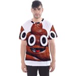 Happy Funny Poop Emoji Men s Sports Mesh Tee